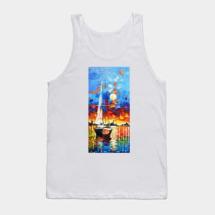 Evening sailboat Tank Top